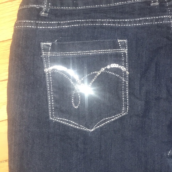 LAST Premium Denim Jeans Dark Blue Jeans w/Silver - Picture 4 of 6